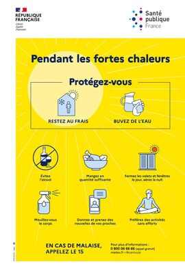 Affiche du Plan Canicule 2025 - Agrandir l'image (fenêtre modale)